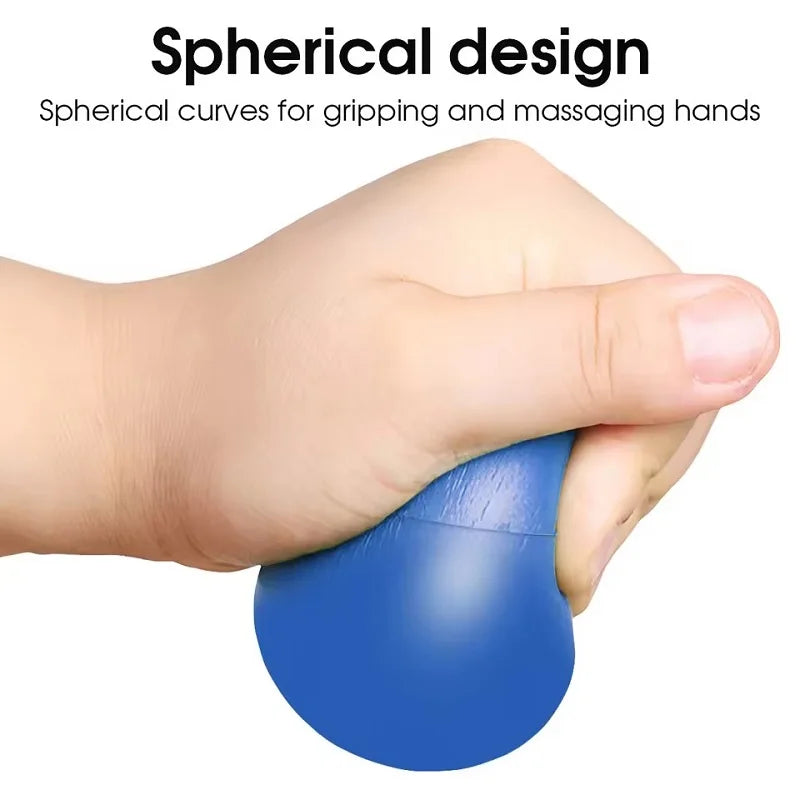 A Professional Rehabilitation Training Grip Ball Elastic PU Finger Strengthening Exerciser for Hand Muscle Recovery Gym Home Use
