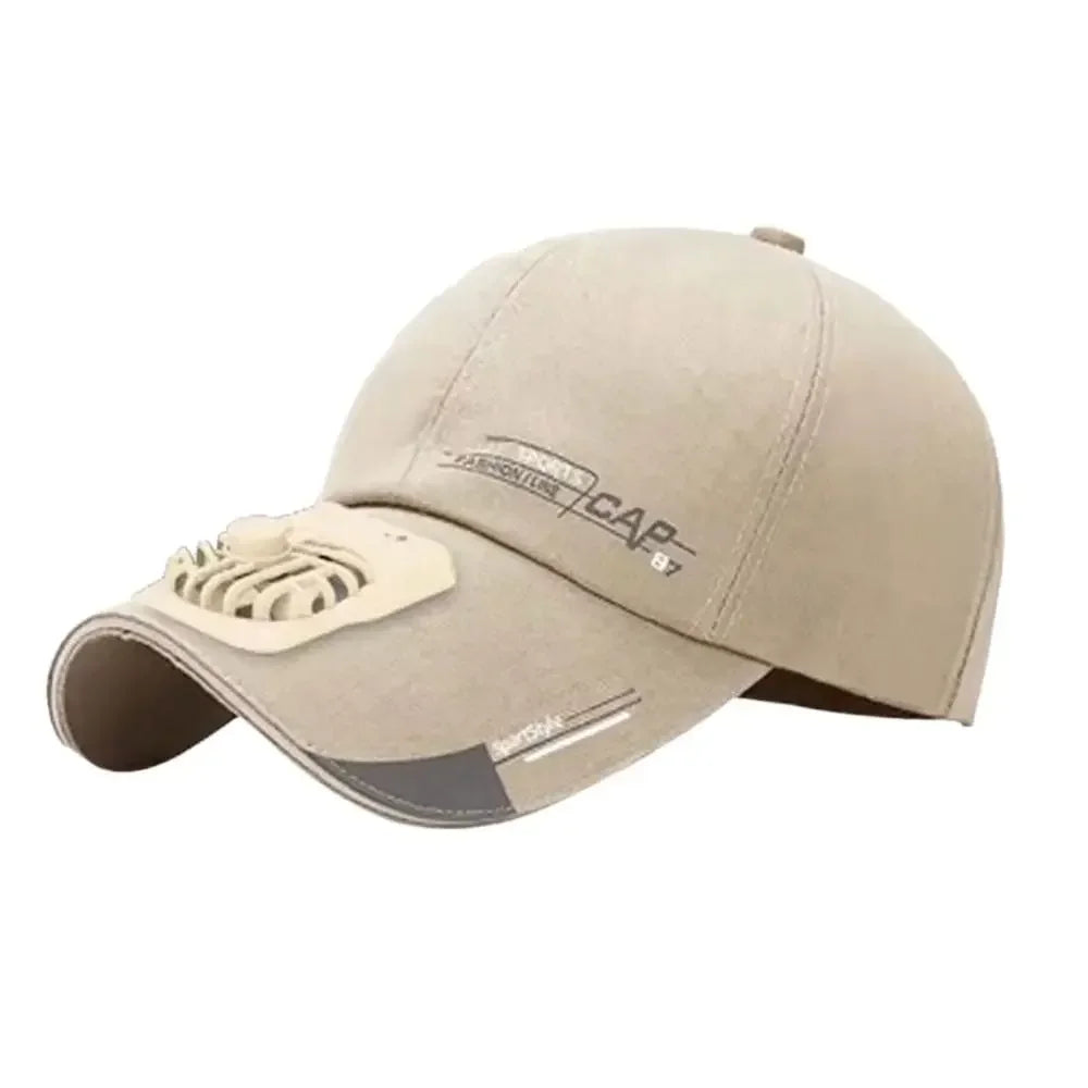 cap with fan Summer USB Charging Cooling Fan Baseball Cap Outdoor Golf Sunscreen 2 Speed Adjustable Peaked Hat Hiking cap fan
