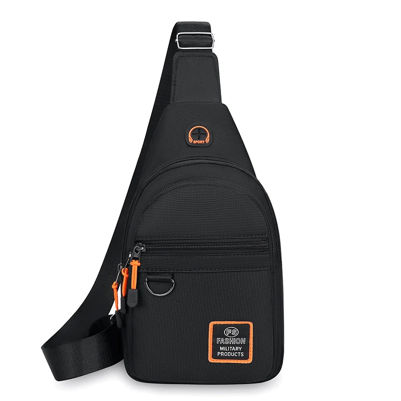 Men's leisure outdoor hiking bike shoulder bag, waterproof sports crossbody bag, travel backpack, men's chest bag, shoulder bag