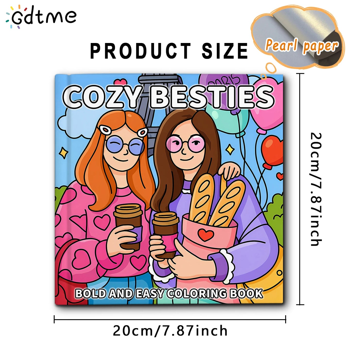 COZY BESTIES: Coloring Book for Adults And Kids Featuring Cute Cozy Daily Activities for Relaxation DIY Painting Drawing Gift