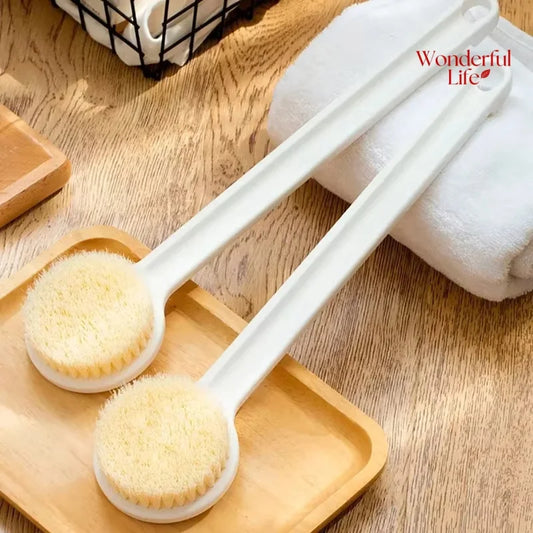 Long Handle Back Brush for Shower Soft Bristles Body Exfoliating Bath Brush Skin Health Shower Back Scrubber Bath Supplies