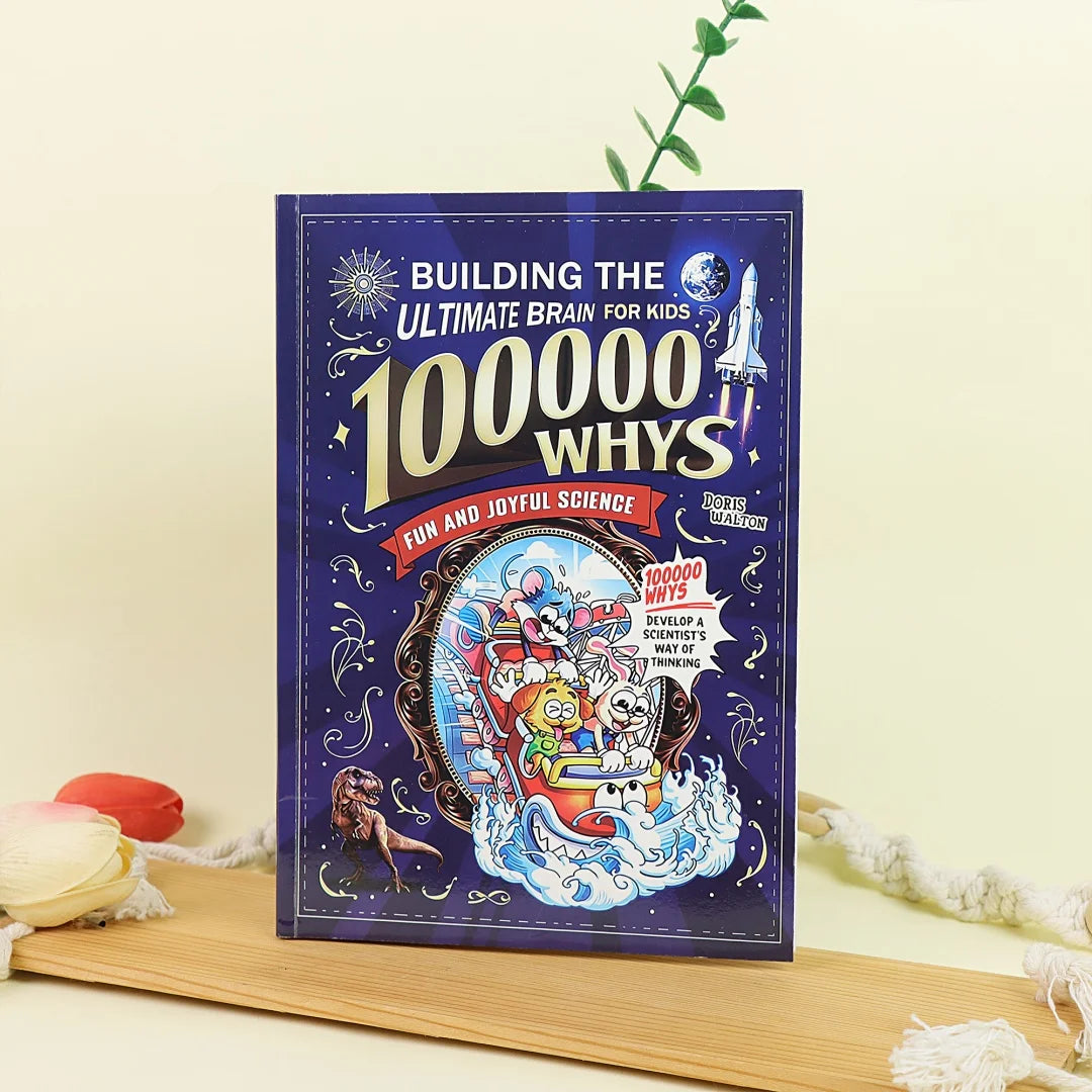 100000 Whys: Building the Ultimate Brain for Kids English Version Fun Science Cartoon Book Children's Early Education STEM Learn