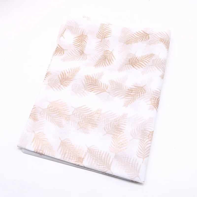 10pcs Gold Tissue Paper DIY Gift Wrapping Paper  Handmade Craft  Leopard Star Pattern  Floral Packaging Material Arts Supplies