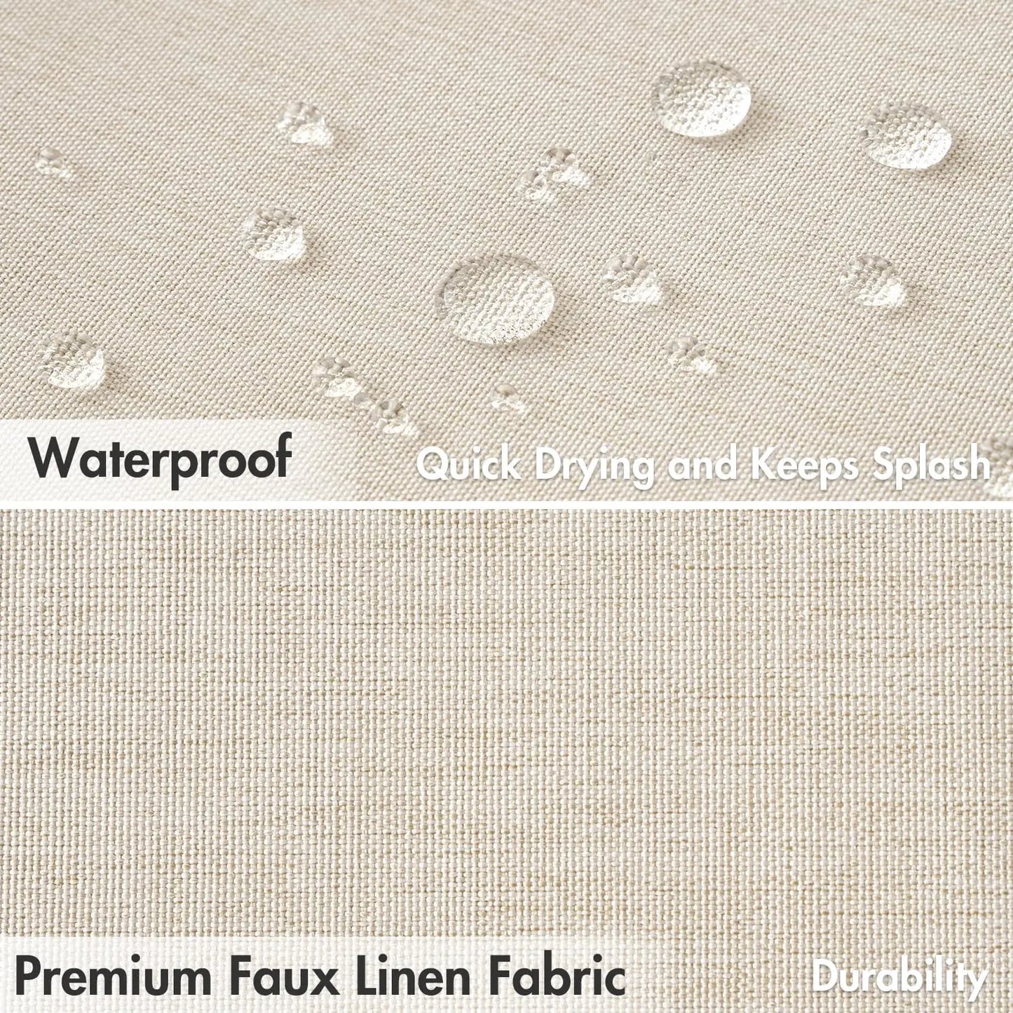 14 Colors Waterproof Shower Curtain with Wavy Edge & Scalloped Design - Quick Drying Splash Resistant Bathroom Decor