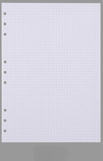 B5 9 Holes Loose-Leaf Notebook Refill Spiral Binder Paper Index Inside Page Dot Grid Blank Connell Stationery