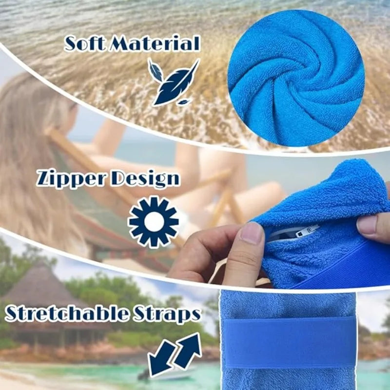 Summer beach sand remover soft sand eraser, adult and child sandbag remover, essential item for beach outdoor vacation camping