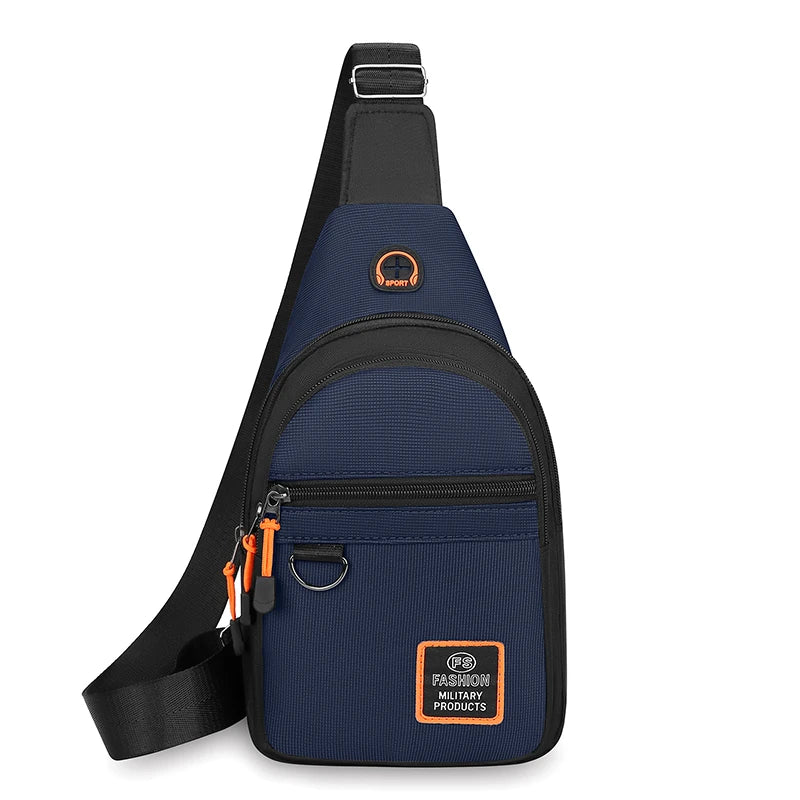 Men's leisure outdoor hiking bike shoulder bag, waterproof sports crossbody bag, travel backpack, men's chest bag, shoulder bag