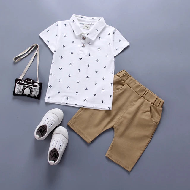 Summer Boys Clothes Suit Kids T-shirt+shorts 2pcs Baby Toddler Outfit Sportsuit 1 2 3 4 Years Boys thin Costume Children Clothes