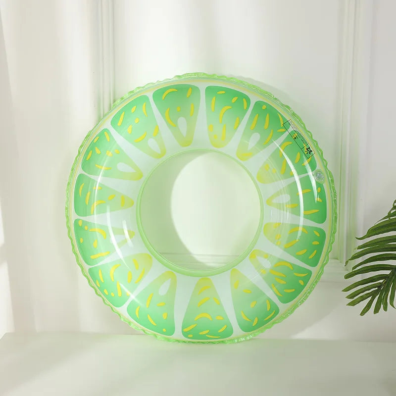 Swimming Ring Fruit Styling Adult Swimming Ring Summer Swimming Essential Supplies Beach Pool Floatation Ring Without Pump