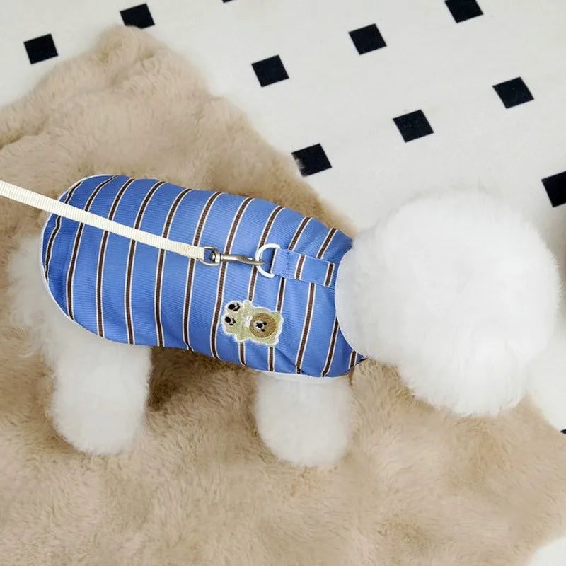 Thin Puppy T Shirt Dog Cooling Vest Striped Dog Clothes 2026 Costumes for Dogs Cat Vests Chihuahua Bichon Clothing Dog Shirt