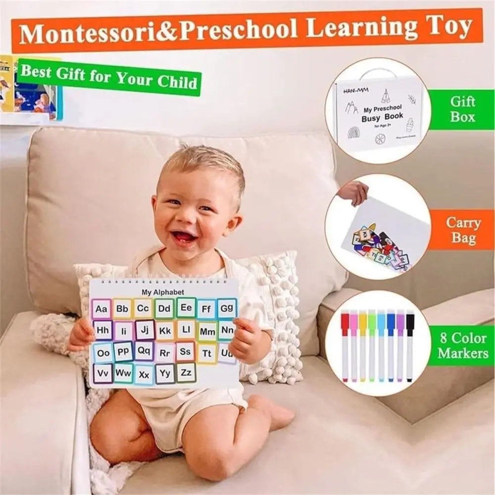 for Toddlers My Preschool Busy Book Creative Gift Learning Activities Toddler Busy Book Education Workbook Preschool Busy Book