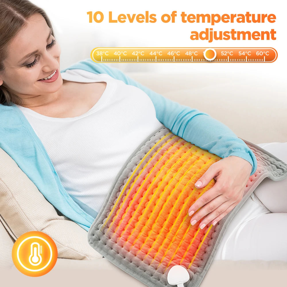 30x60cm Electric Blanket 9/10 Levels Hot Compress Pad for Legs Back Hands Warmer Adjustment Temperature Fast Heating Thermal Mat