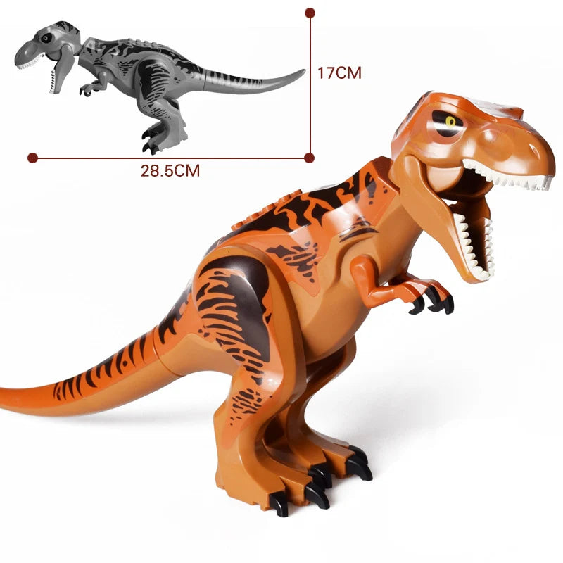 Jurassic Dino World Large Dinosaurs Figures Bricks Building Blocks Velociraptor T-Rex Triceratops Indominus Rex Toys For Kids