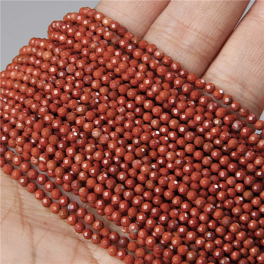 Natural Rose Pink Red Quartz Crystal Stone Beads 2 3 4mm Agates Chalcedony Morganite Rhodochrosite Gem Bead For Making Jewelry