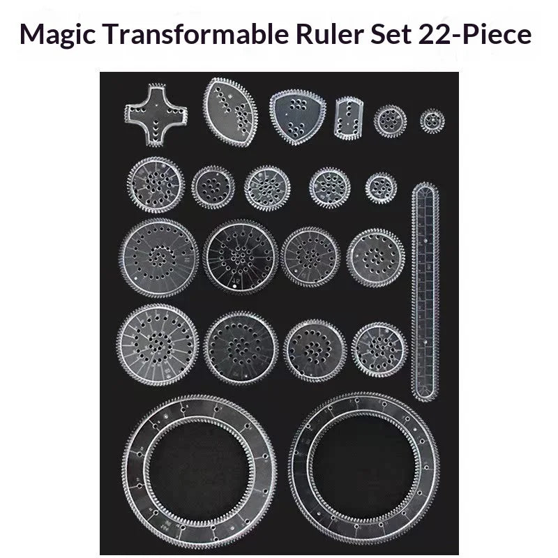 Creative Spirograph Drawing Toy Set Geometry Gear Stencil DIY Art Craft Painting Template Educational Learning Gift for Kids