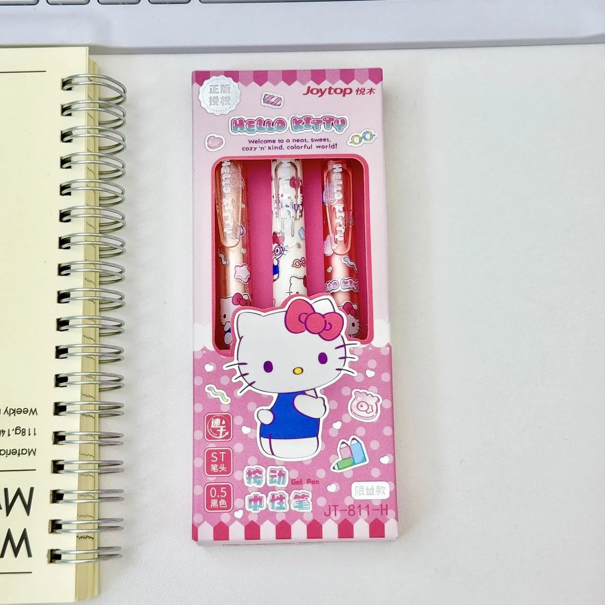 3 Pcs/Set Sanrio Erasable Gel Pen Hello Kitty Kuromi Cinnamoroll 0.5mm Black Ink School Office Supplies Stationery Gifts