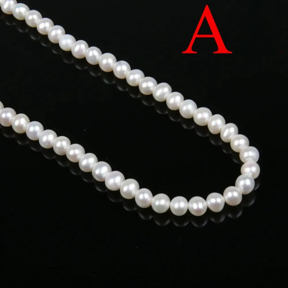 Natural Freshwater Pearl Beads High Quality AA 36cm Punch Loose Beads for DIY Women Elegant Necklace Bracelet Jewelry Making