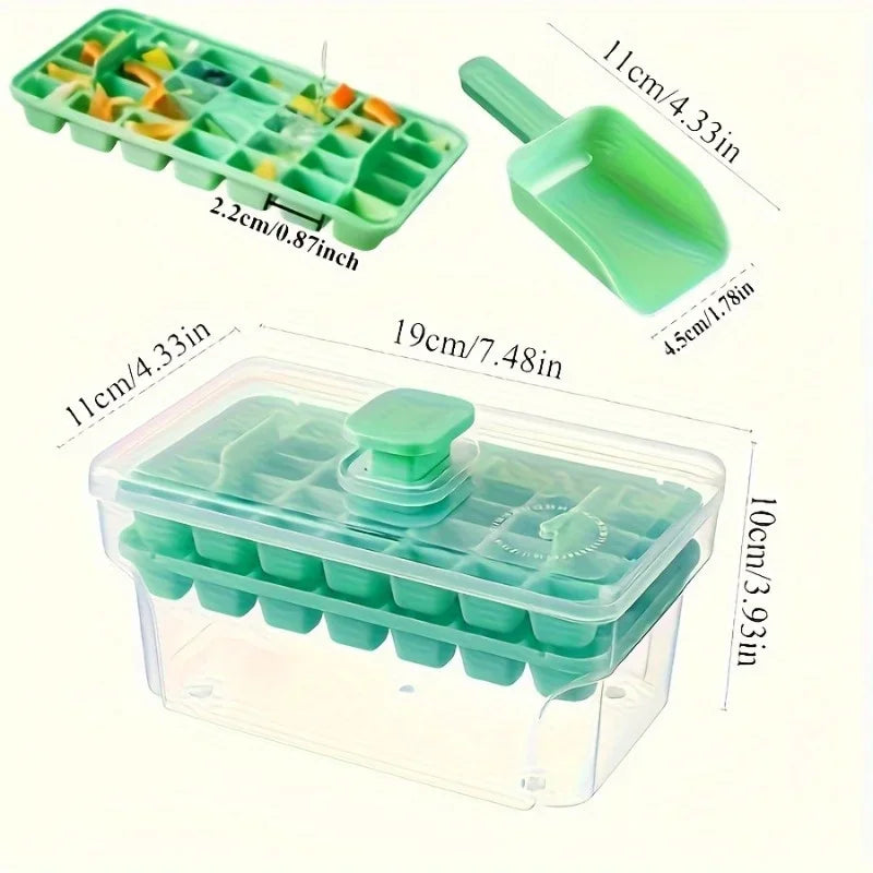 Interesting Homemade Small Ice Cube Mold Set, 68 Double Layered Design, Essential for Summer Cold Drink Enthusiasts