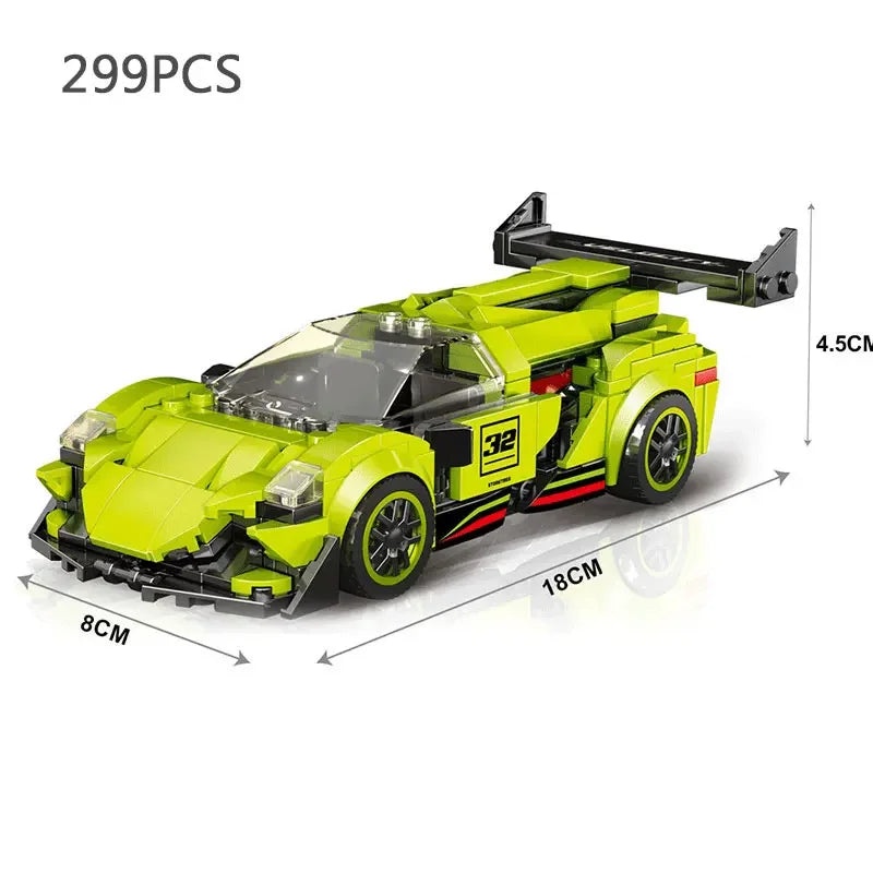 Speed Series Racing Sports Vehiclea Technique Car Supercar Building Blocks Set Bricks Classic MOC Model Toys For Kids