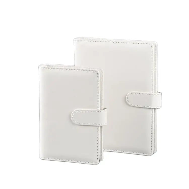 A6/A5 Macaroon Color PU Leather DIY Binder Notebook Cover Diary Agenda Planner Paper Cover School Stationery