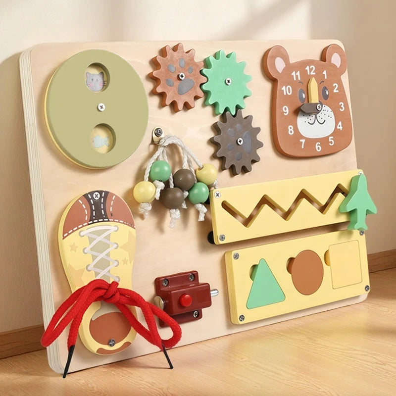 Kid Activity Busy Board Material DIY Accessories Montessori Teaching Aids Baby Busy board Early Education Learning Skill Toy