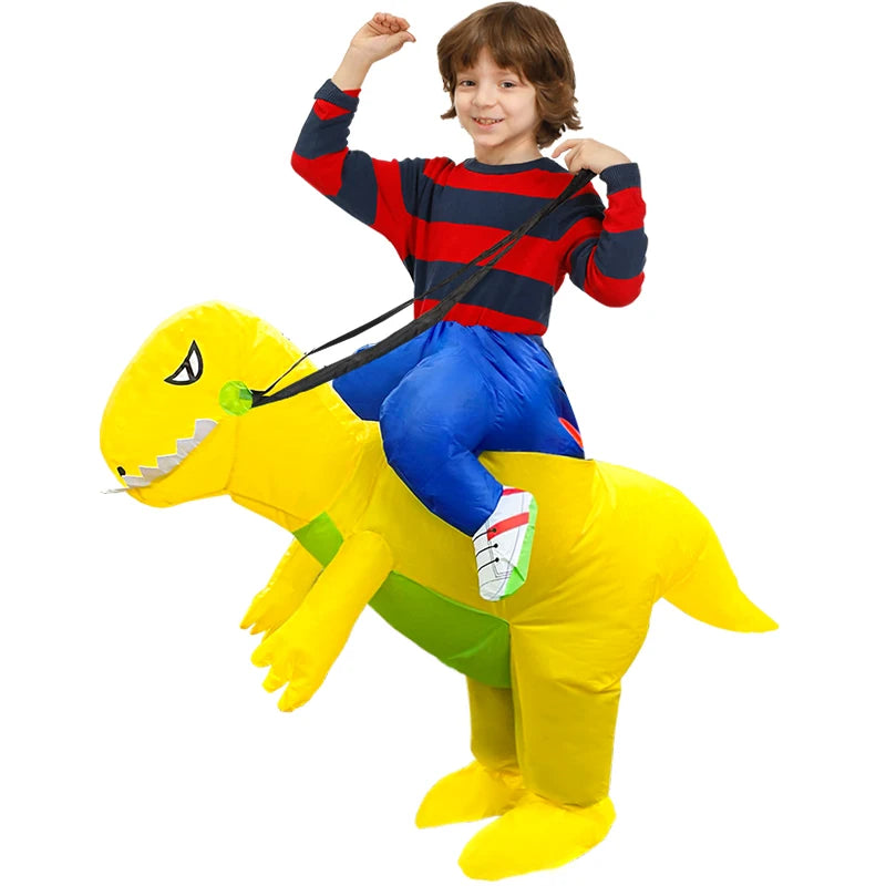 Kids Child Dinosaur Unicorn Inflatable Costume Cute Funny Clothing For Boys Girls Halloween Christmas Performance Party Suits