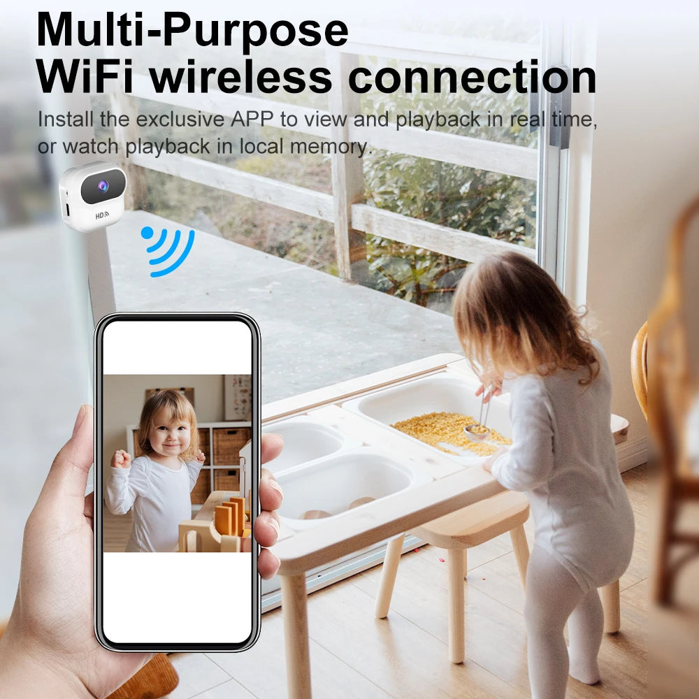 Ourlife A800 Mini Camera 1080P WiFi Smart Home Security Camera Monitor Camcorders Video Surveillance Camera With Motion Tracking
