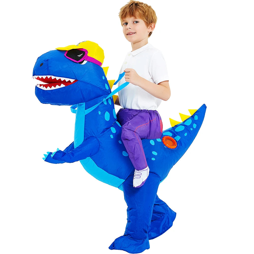 Kids Child Dinosaur Unicorn Inflatable Costume Cute Funny Clothing For Boys Girls Halloween Christmas Performance Party Suits