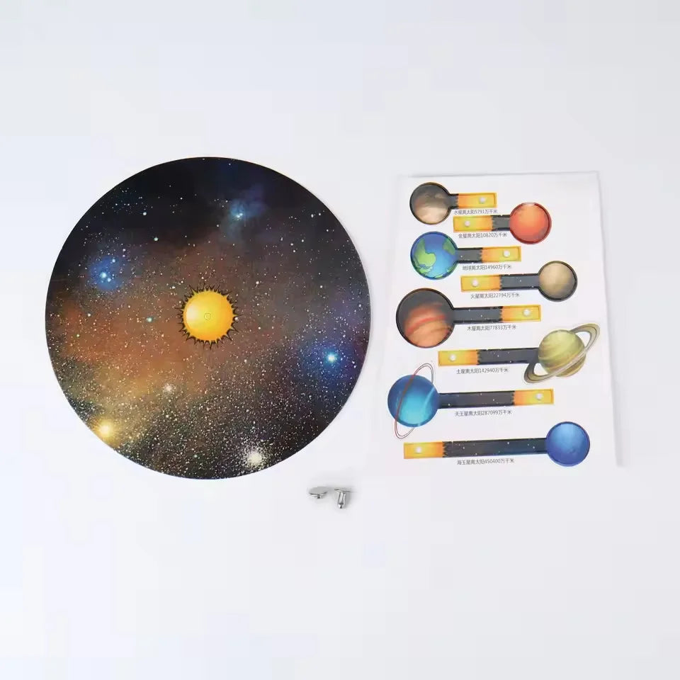 DIY Solar System Planet Model Science Experiment Toy Children's Education Toy Technology Experiment STEM Puzzle Planet