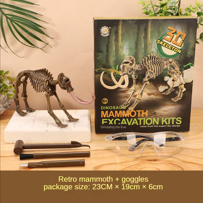 Jurassic World Kids Dinosaur Toy DIY Fossil Archaeology Excavation Kit Skeletons Dig Stem Science Educational Toys for Children