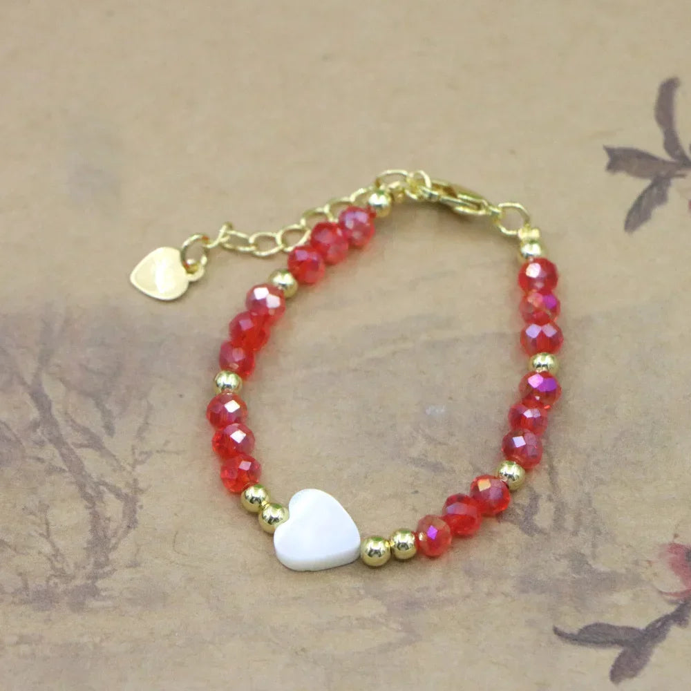 High Quality Natural Stone Bead Bracelet Baby Girls Lobster Clasp Accessories Girls Yoga Christmas Wedding Gift Jewelry Charm