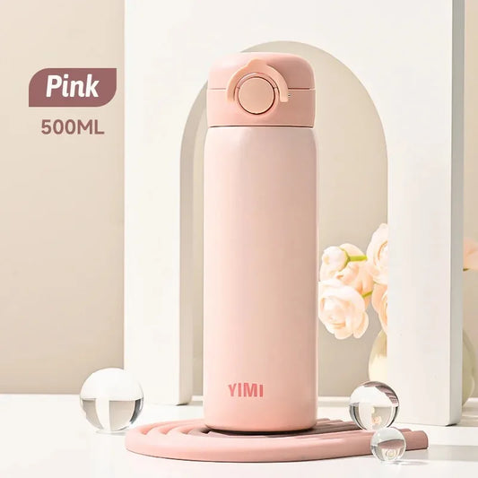 500ML Thermos Bottle Vacuum Flasks Tumbler 304 Stainless Steel Thermal Water Bottle Keep Hot And Cold Insulated Cup Drinkware