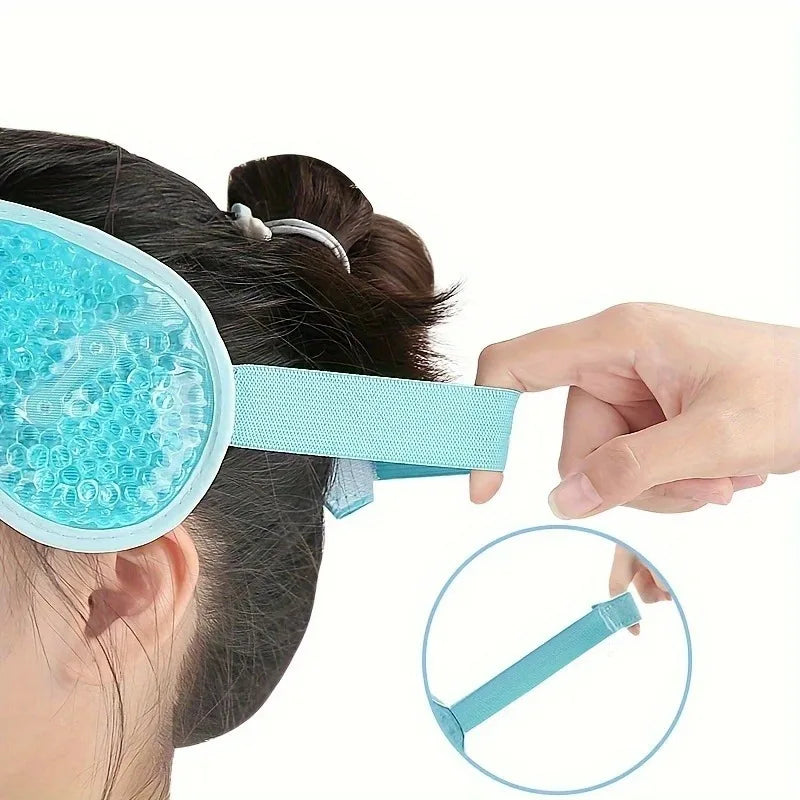 Reusable Hot/Cold Gel Forehead Ice Pack - Soft Cooling Pad for Head Comfort - Home, Office & Outdoor Use - Summer Essential