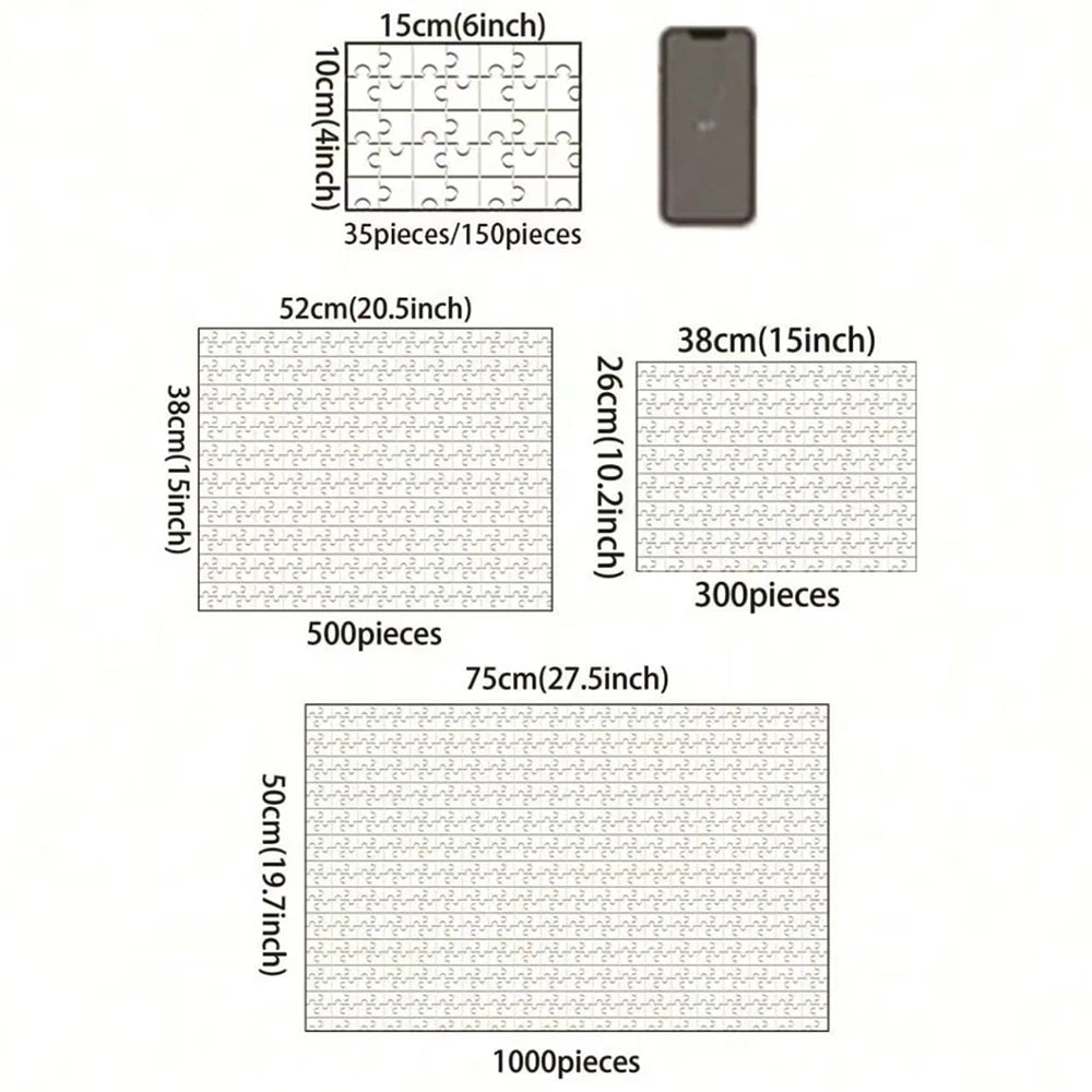 Personalized Custom Photo Puzzle Customize "Cardboard/wooden 35/300/500/1000 Pieces Jigsaw Puzzles for Adults Kids Toys "