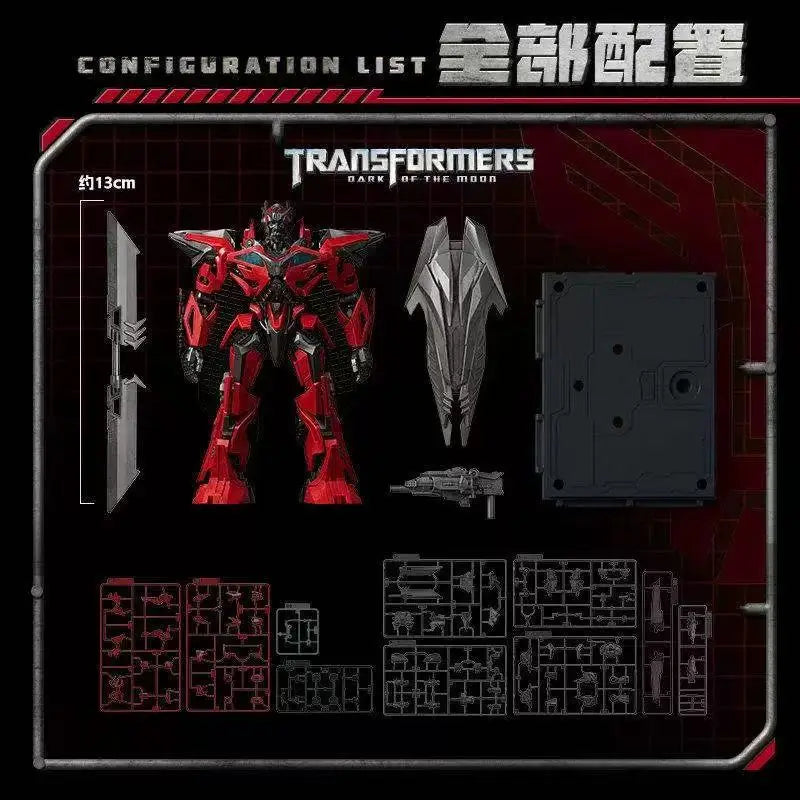 Blokees Transformers Movie Beyond Serie LED Sentinel Prime Blitzwing Action Figure Assembly Model Ornament Collectible Toy Gift