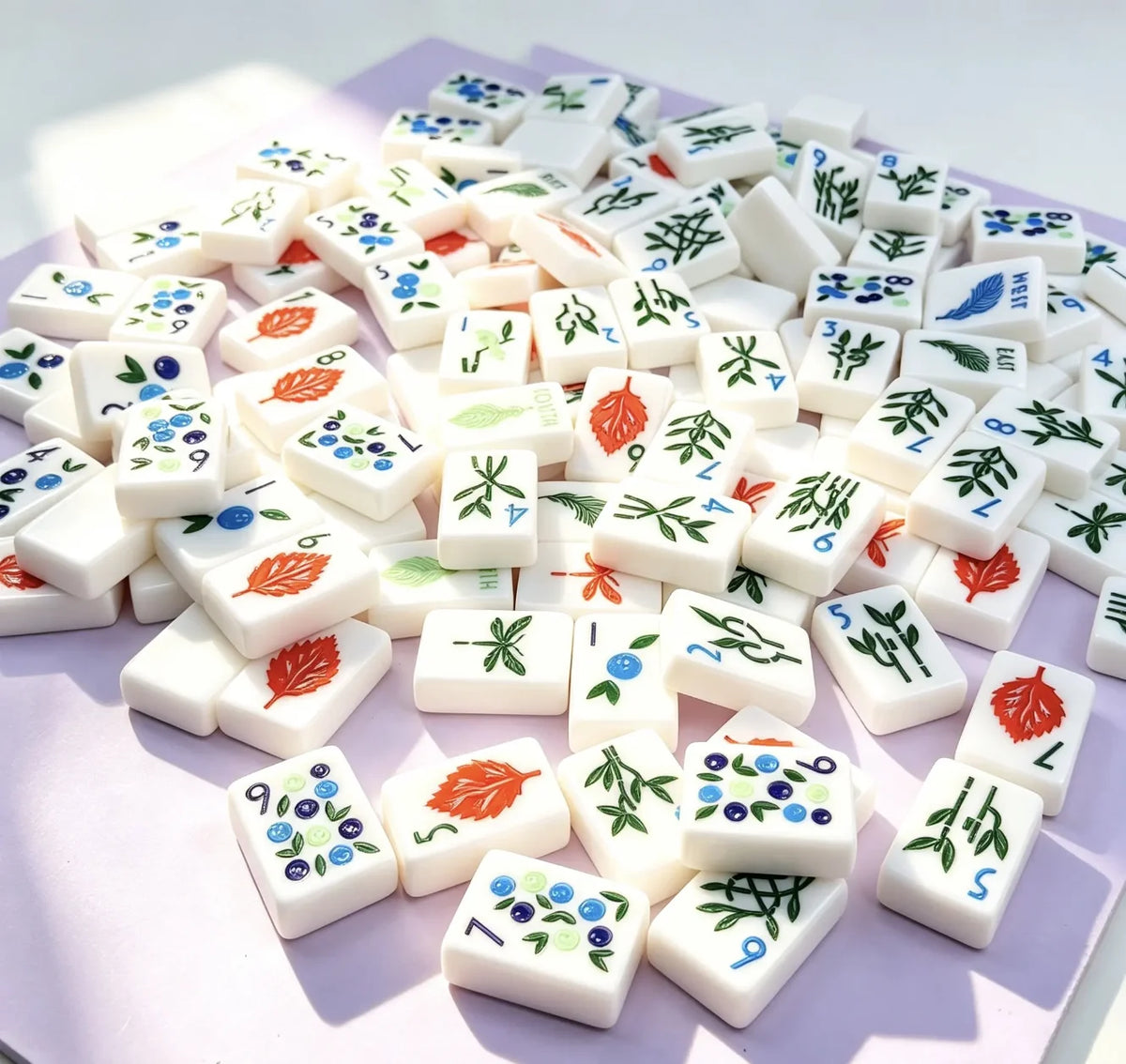 160Pcs 36mm American Mahjong Set Acrylic Mahjong Game Tiles Modern Minimalist Waterproof Durable Travel Board Game Gift