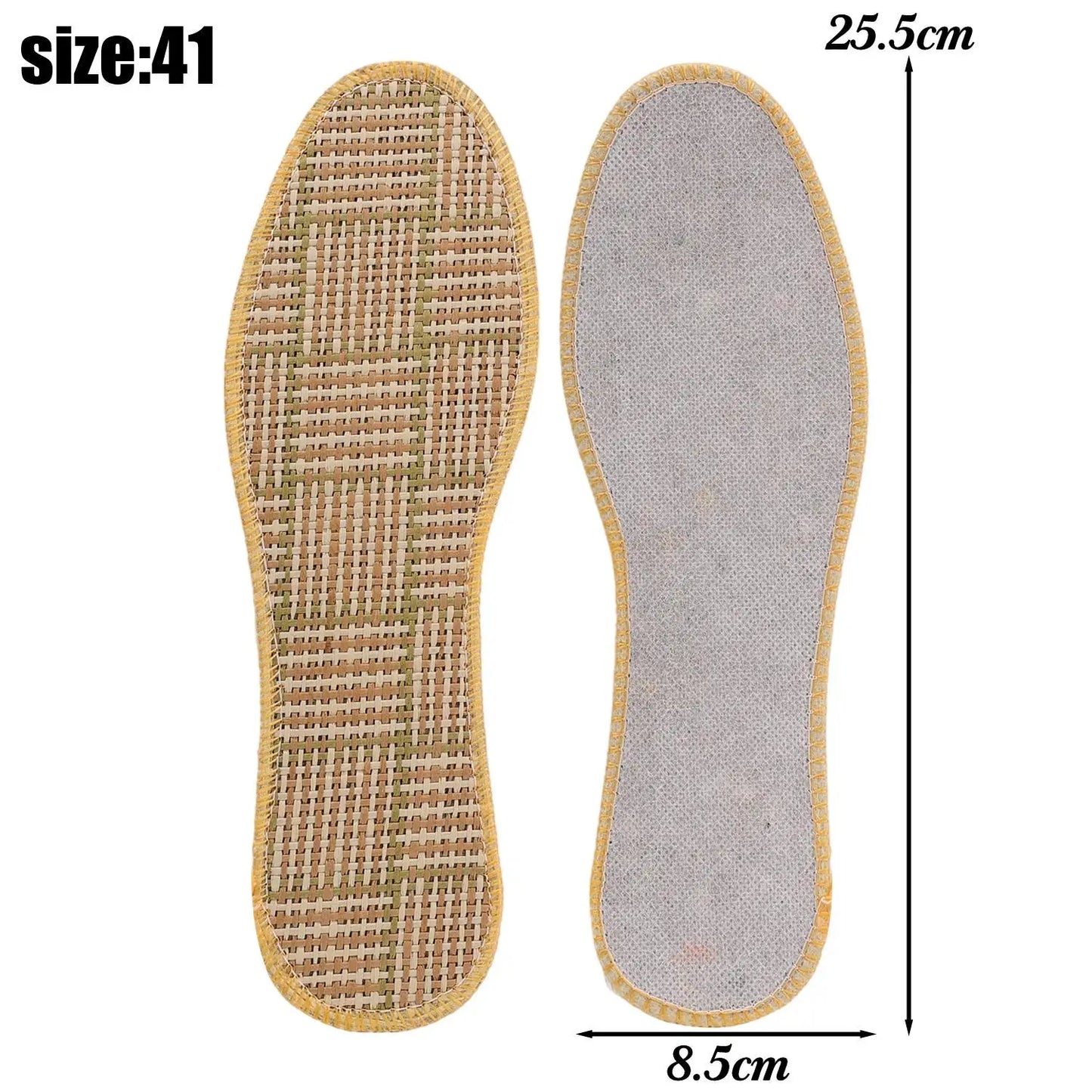 Summer Bamboo Wood Cooling Mat Insoles Double-layer Shoe Pads Deodorant Breathable Shoe Inserts for Men Women Foot Care Kit