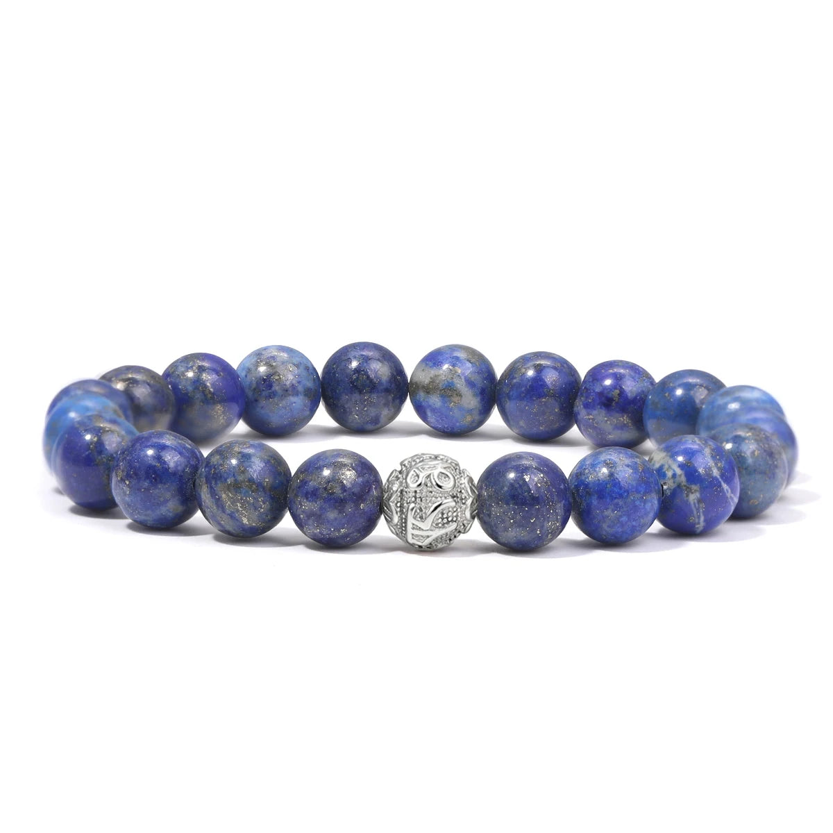 S925 Sterling Silver Natural Stone Bracelet Amethyst  Lava Stone Dragon Pattern Bracelet Jewelry Gift Pulsera De Plata 925
