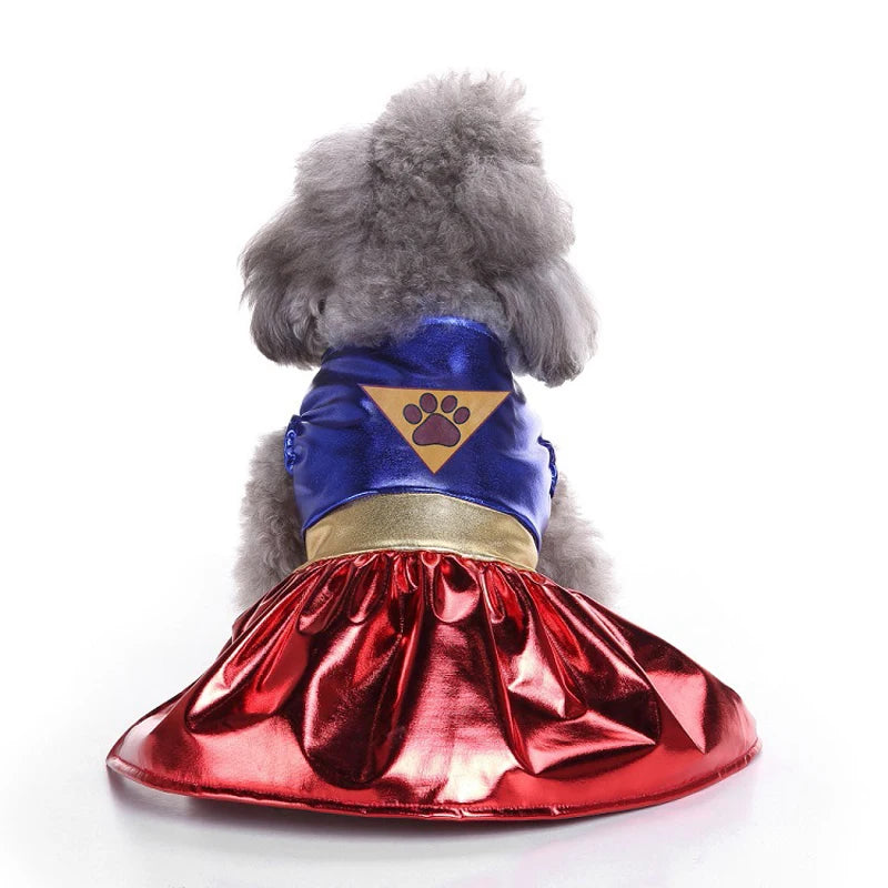 Pet Dog Dress Halloween Super Claw Skirt Cat Princess Dress Up Outfit Chihuahua Yorkie Party Funny Cosplay Clothes Pet Costume