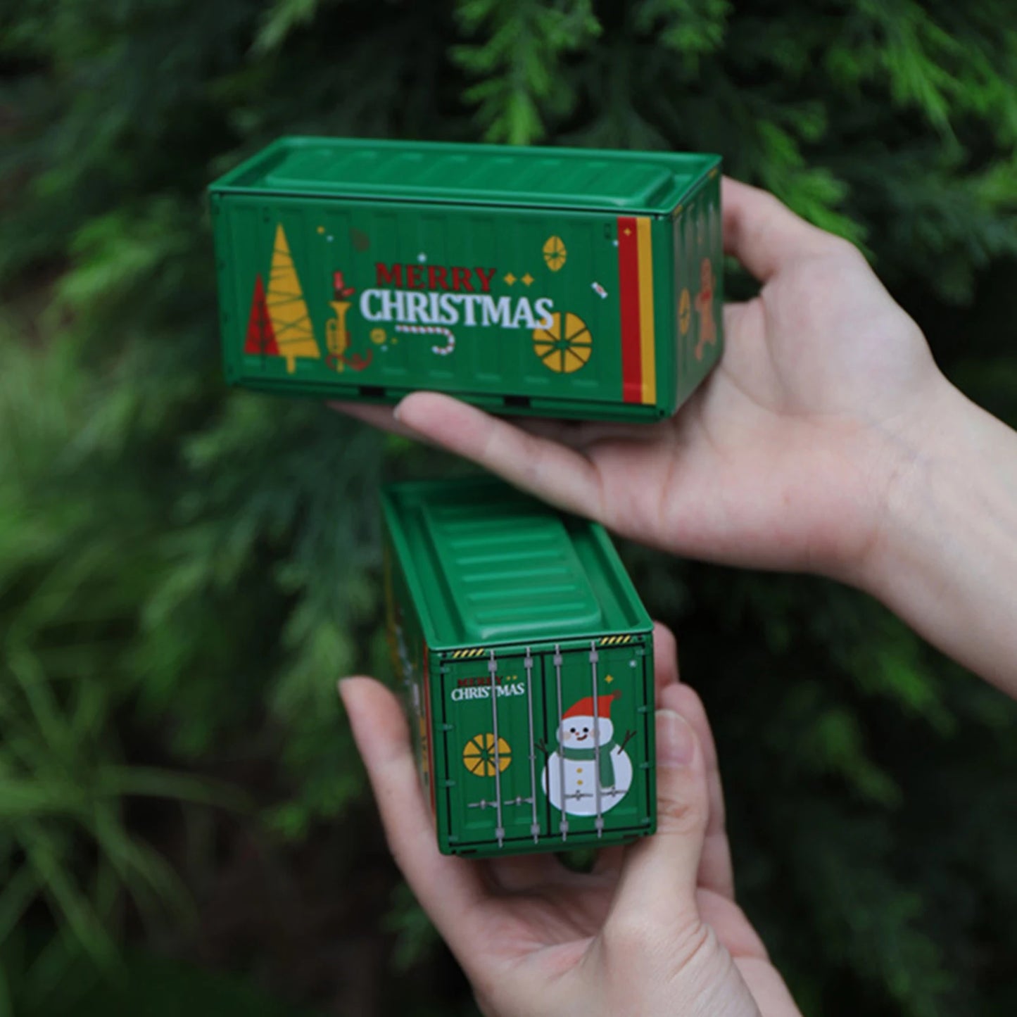 Mini Iron Storage Box Miniature Storage Iron Box Creative Decoration Collect Small Item Desktop Mini Container Model Xmas Gifts