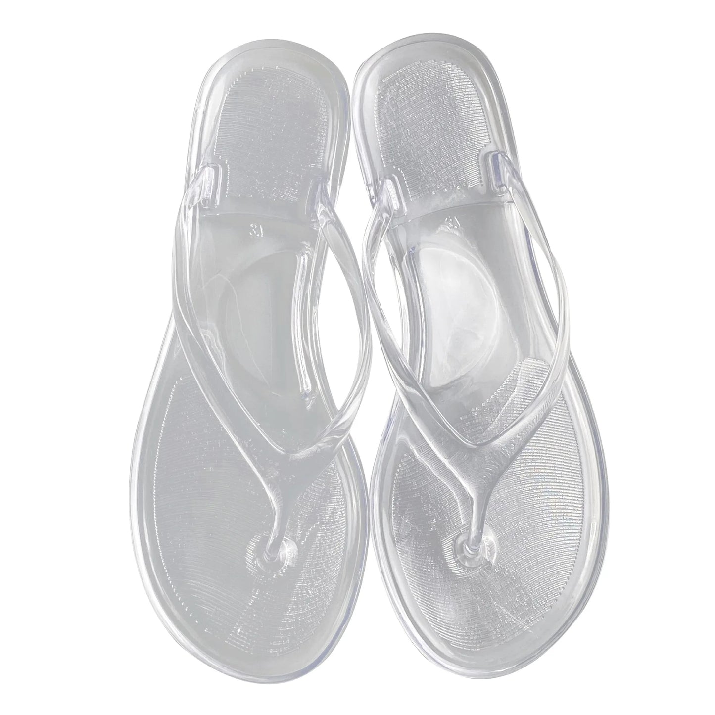 Size 36-41 Women Transparent Flip-flops Beach Vacation Sandals Girls Crystal Jelly Sandals Leisure Fashion PVC Slides