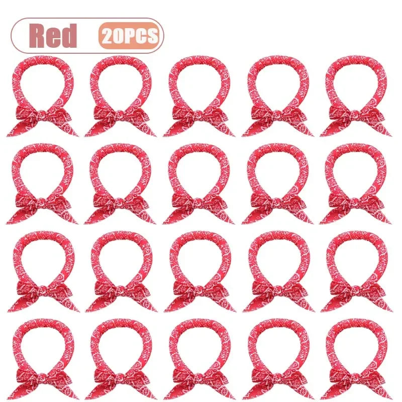 1-20PCS Summer Pet Cooling Scarf for Cats Dogs Ice Collar Cartoon Design Breathable Heat Relief Outdoor Travel Accessory