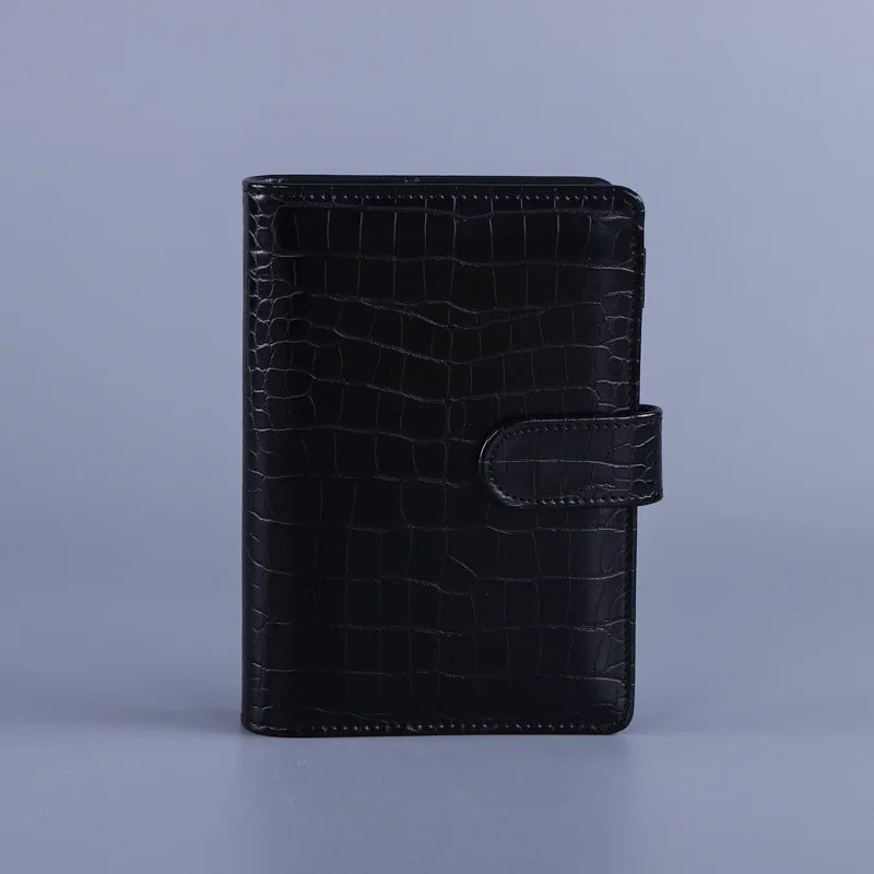 A6/A5 Macaroon Color PU Leather DIY Binder Notebook Cover Diary Agenda Planner Paper Cover School Stationery