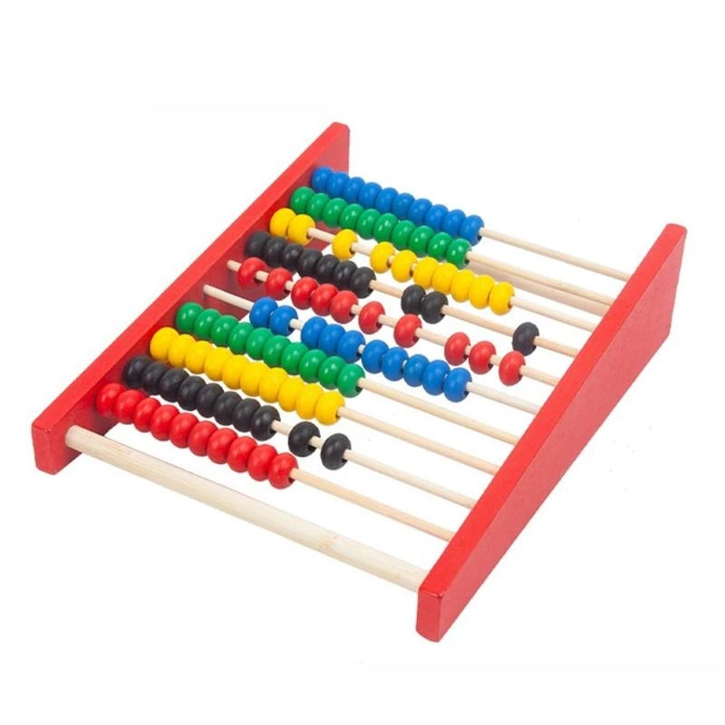 Intelligence Development Wooden Abacus For Kids Mathematics For 3-6 Year Olds Wooden Children's Educational Toys