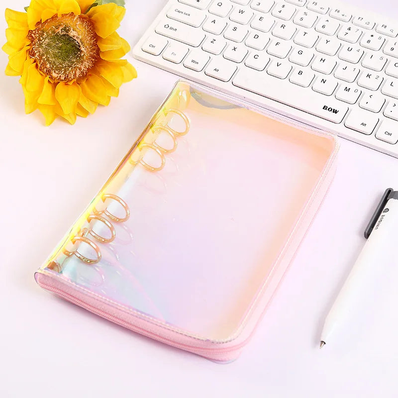 A5 A6 Zipper Binder Photo Card Collection Book Postcard Organizer Diary Notebook School Stationery