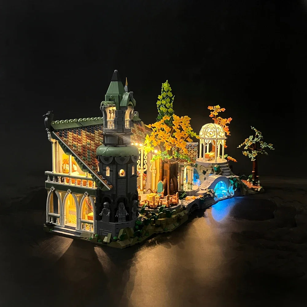 BYB LED Light Kit For LEGO 10316 The Lord of The Rings: Rivendell Building Blocks Decorative Lamp (Not Include Building)