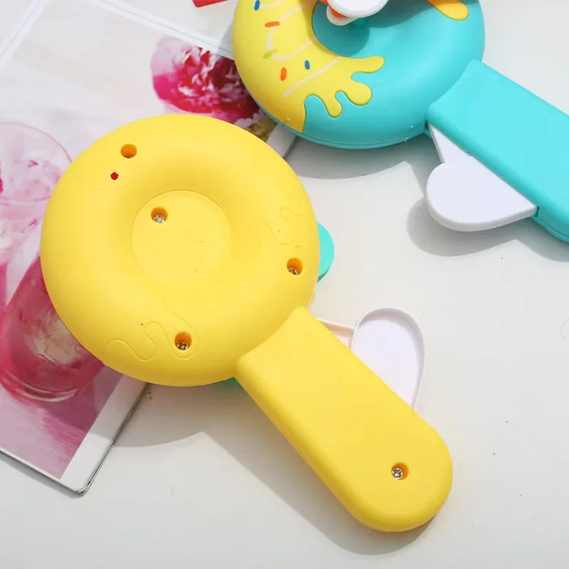 Cute Cartoon Hand Press Fan Portable Mini Summer Cooling Gadget for Adults Outdoor Camping and Daily Use Gift
