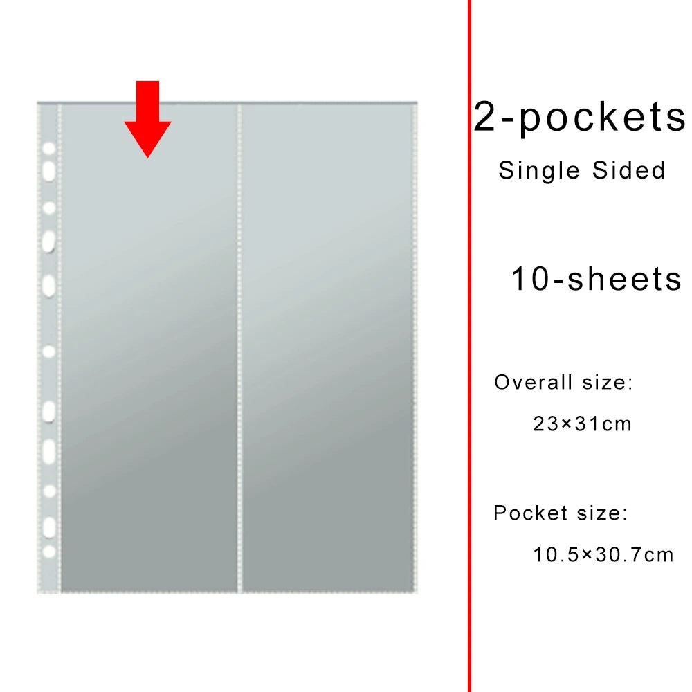 A4 Laser PU Leather Binder Scrapbook with Magnetic Closure & D-Shaped Metal Rings 11-Hole Pages for Photos, Cards, Tickets, Coin