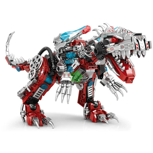 2IN1 Jurassic Mechanical Indominus Rex Dinosaur World Model Building Blocks City Fighter Dino Park Bricks Children Toy