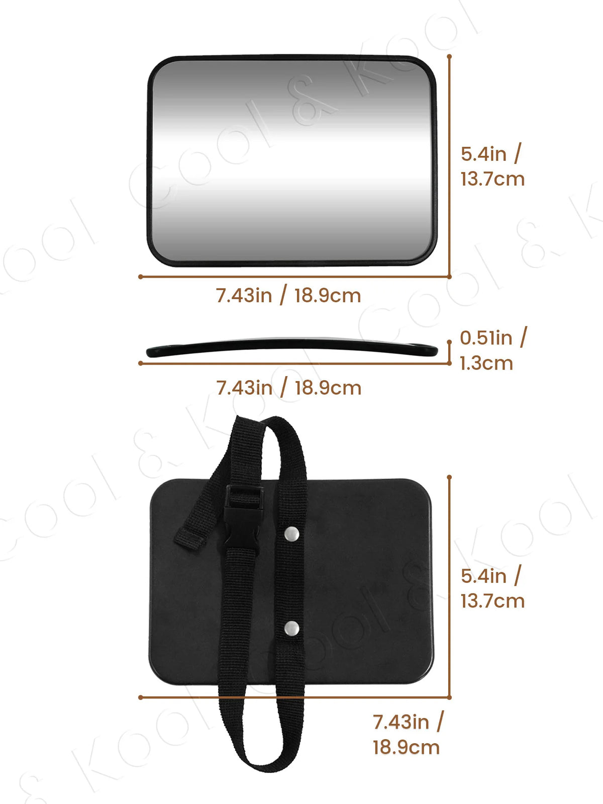 Universal Shatterproof Baby Car Mirror, Crash-Tested with Wide View for Safe Monitoring and Peace of Mind